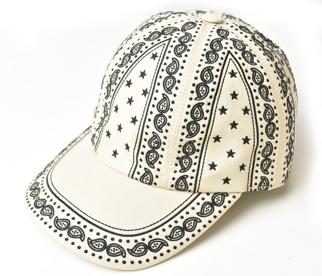 Hermes Women's Baseball Cap Paisley Cream