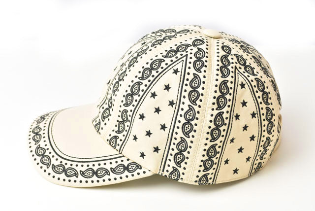 Hermes Women's Baseball Cap Paisley Cream