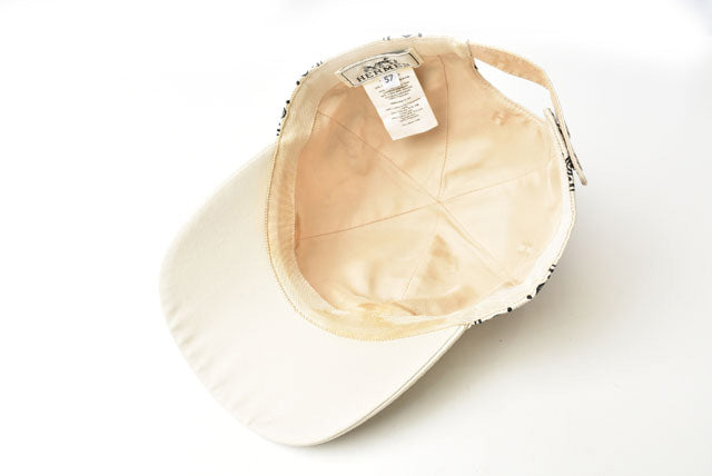 Hermes Women's Baseball Cap Paisley Cream