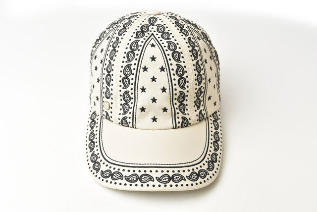 Hermes Women's Baseball Cap Paisley Cream