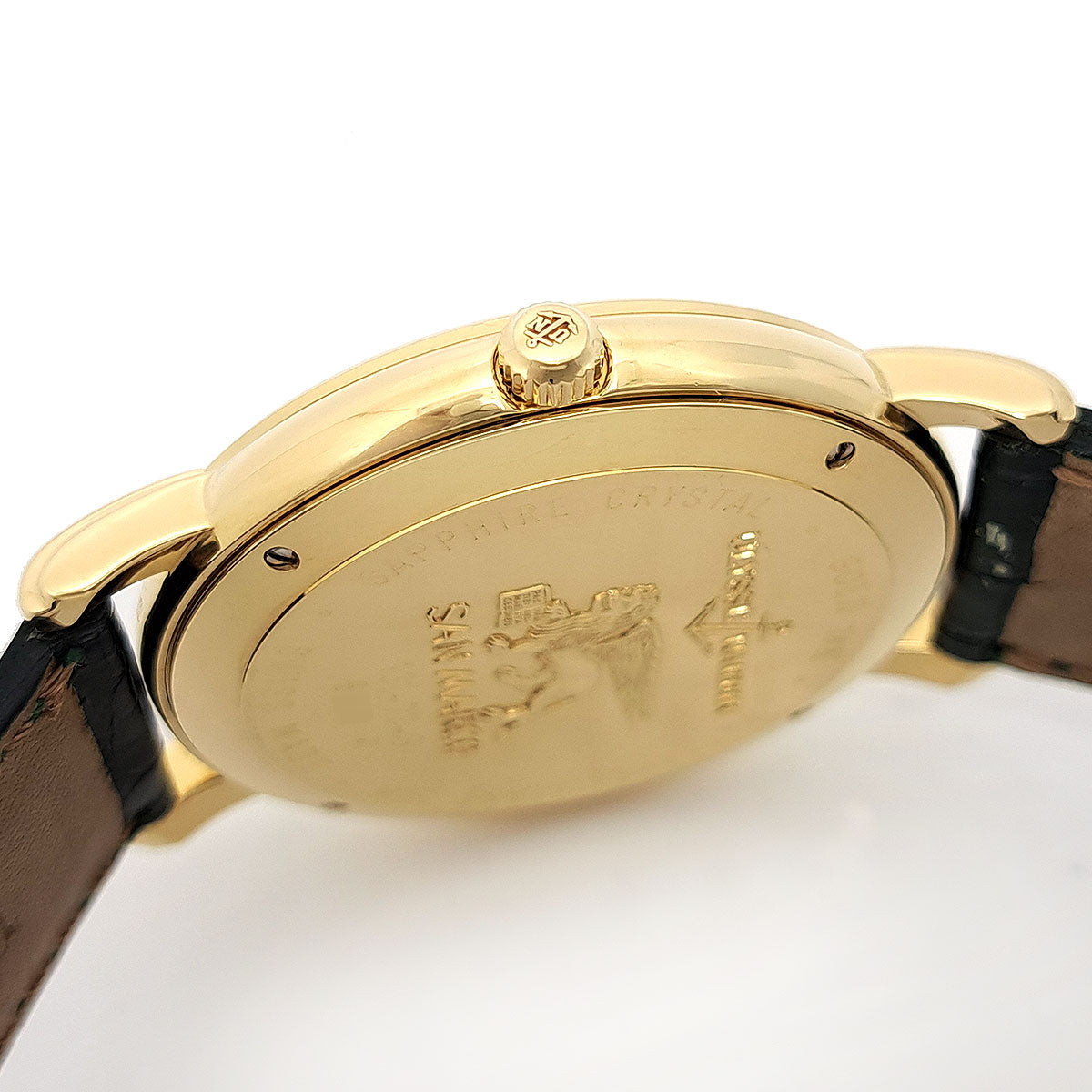 Ulysse Nardin Watch 131-77-9 Yellow Gold Leather Automatic