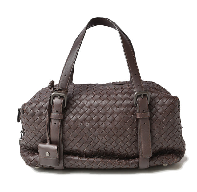 Bottega Veneta Lambskin Handbag Mini Boston 272801