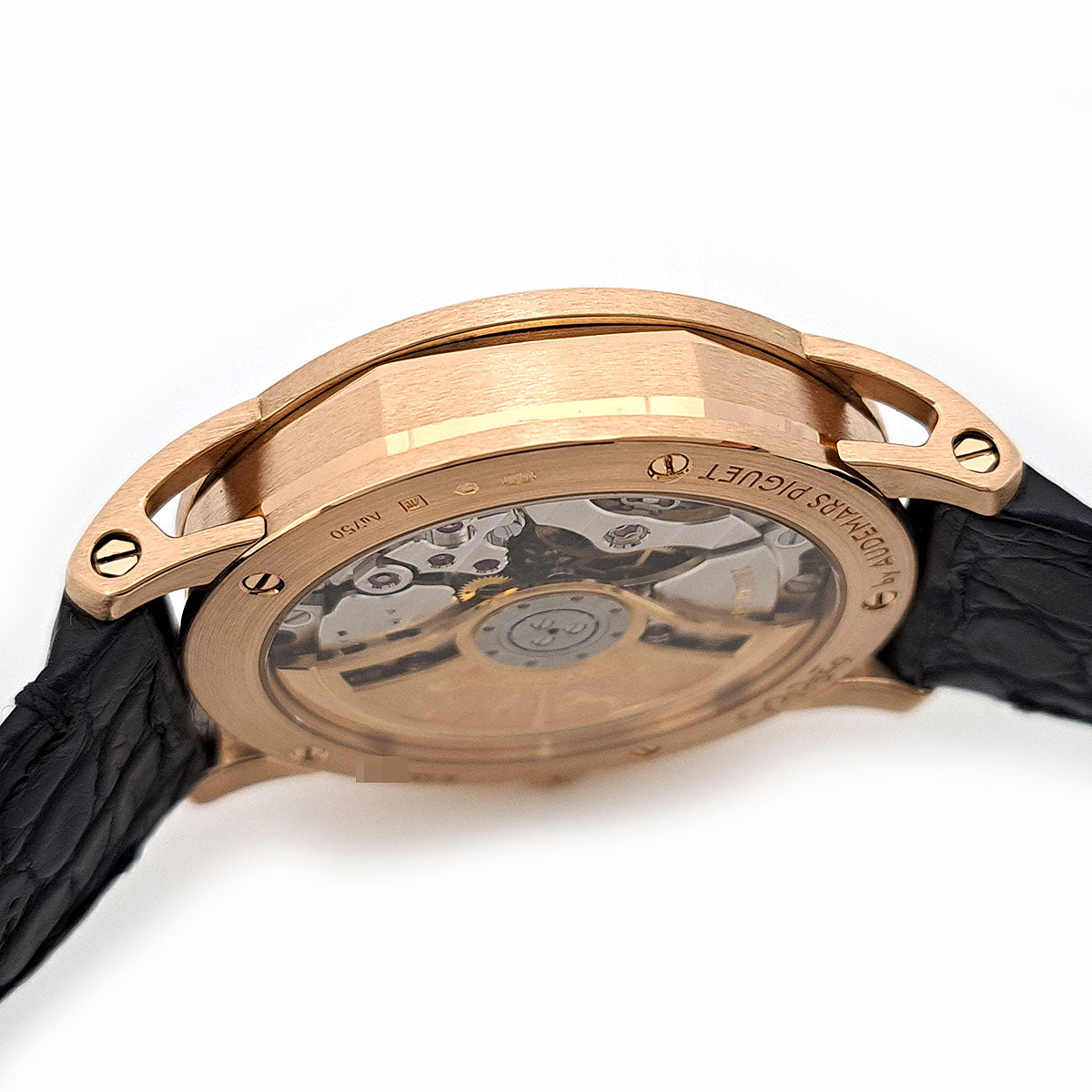 Audemars Piguet Watch Pink Gold Leather Automatic