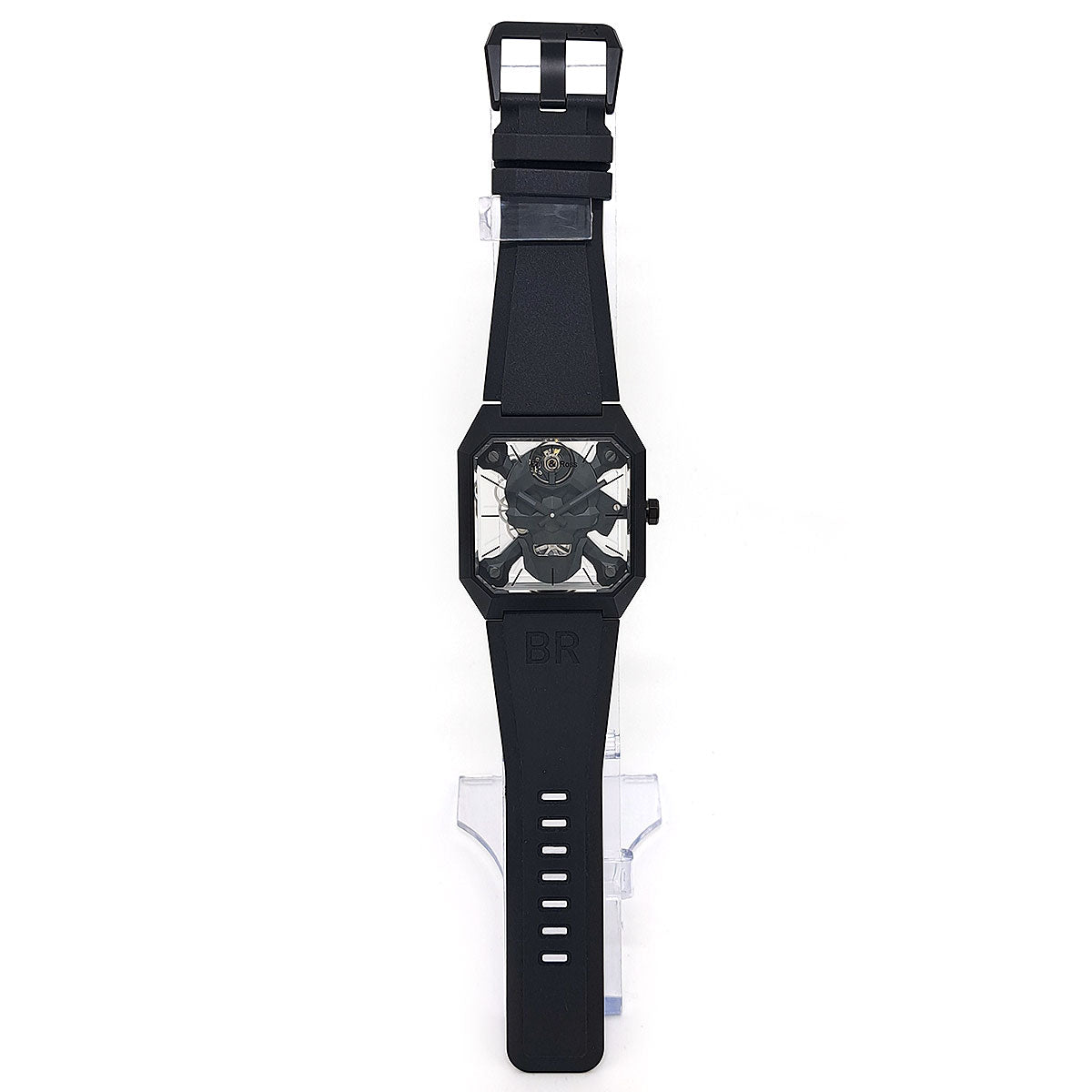 Bell & Ross BR01-CSK-CE/SRB Ceramic Rubber Skeleton Watch