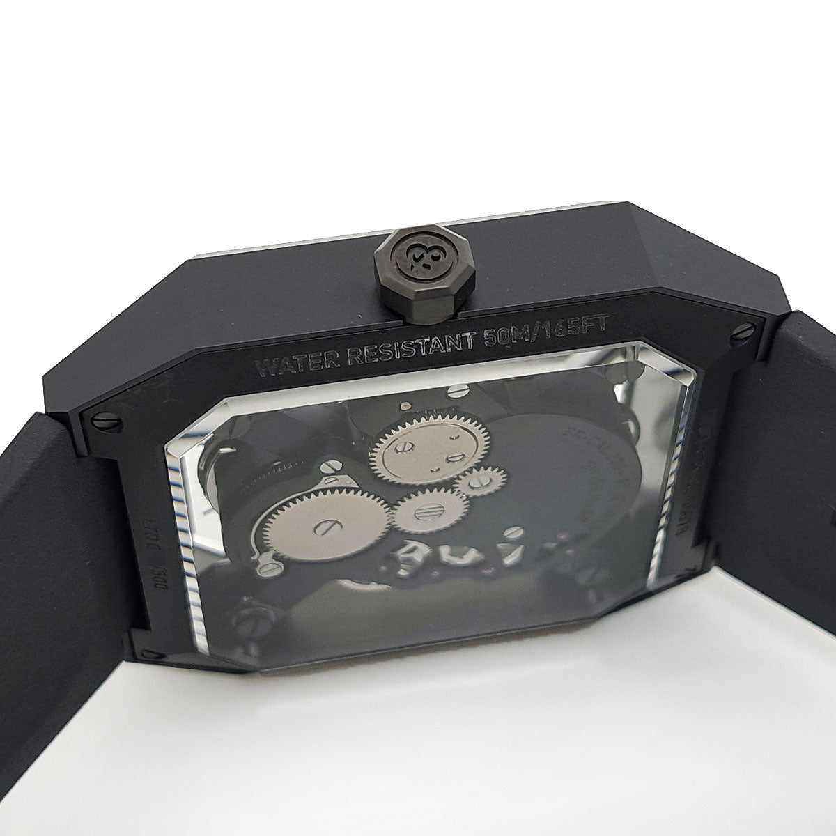 Bell & Ross BR01-CSK-CE/SRB Ceramic Rubber Skeleton Watch