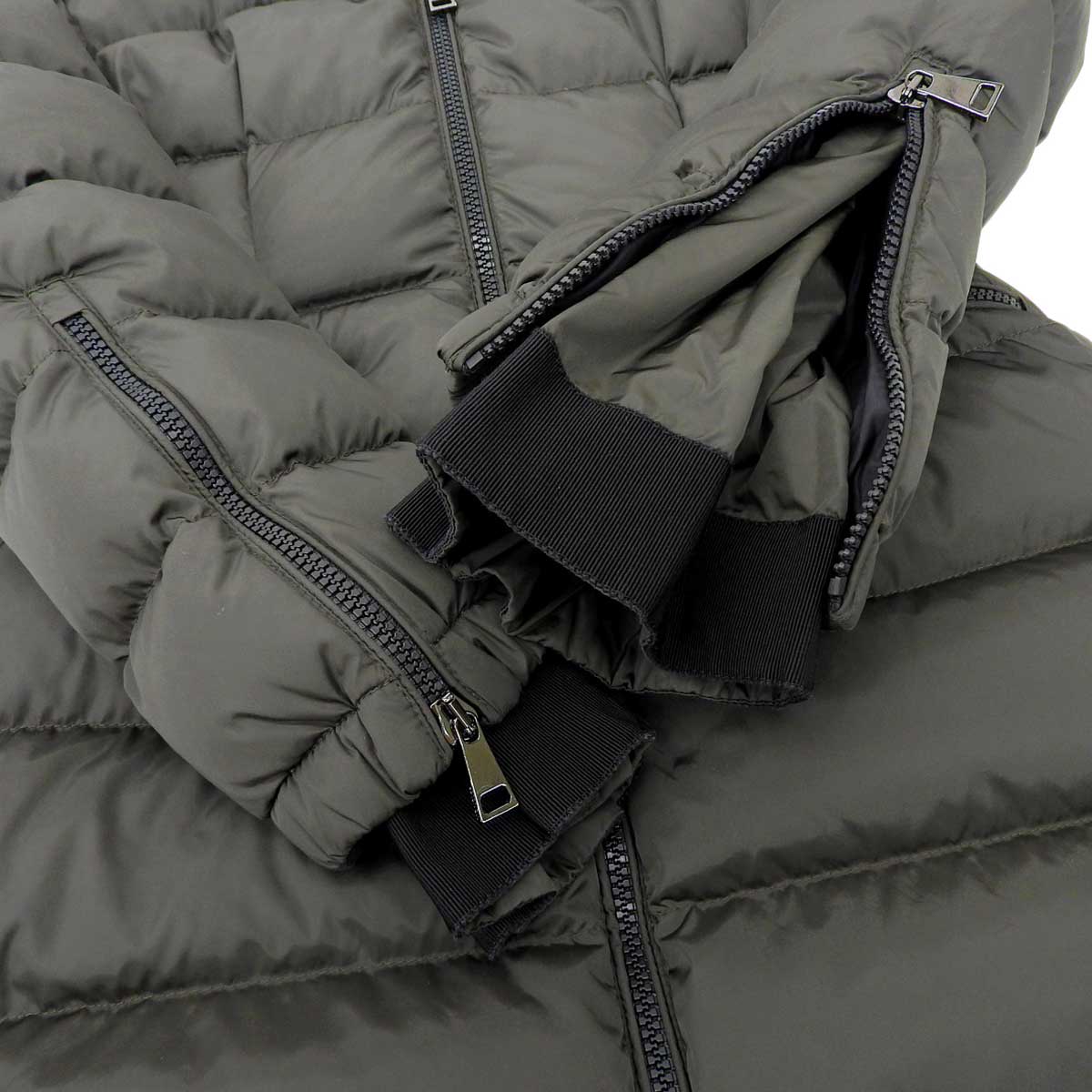 Moncler Down Jacket Coat Khaki