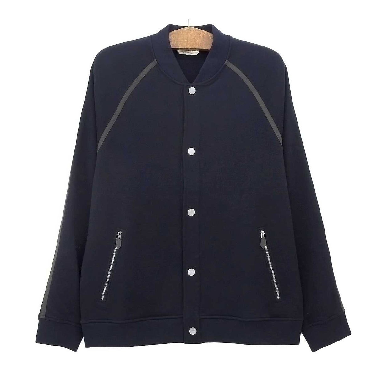 Hermes Navy Cotton Teddy Jacket