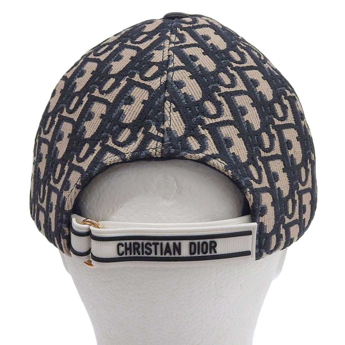 Dior Oblique Jacquard Cap Beige Navy