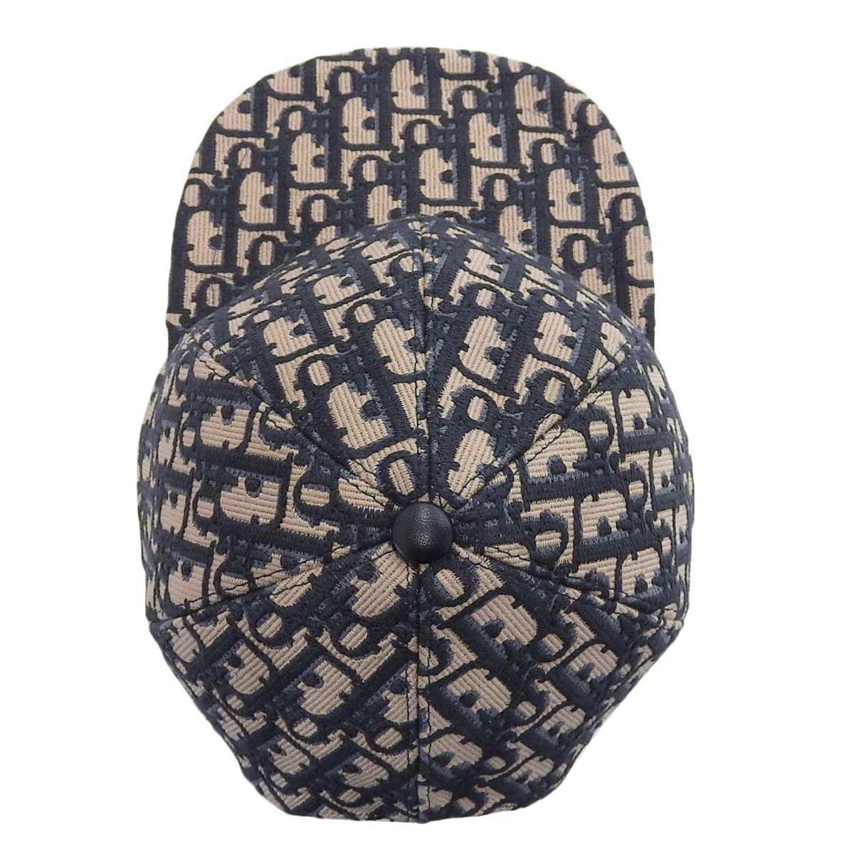 Dior Oblique Jacquard Cap Beige Navy