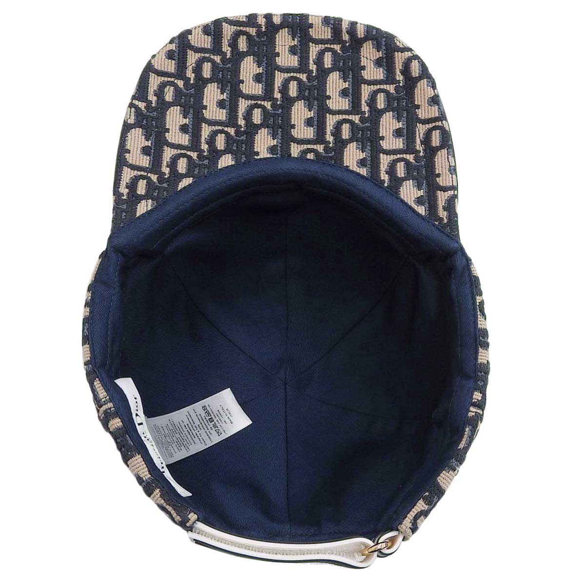 Dior Oblique Jacquard Cap Beige Navy