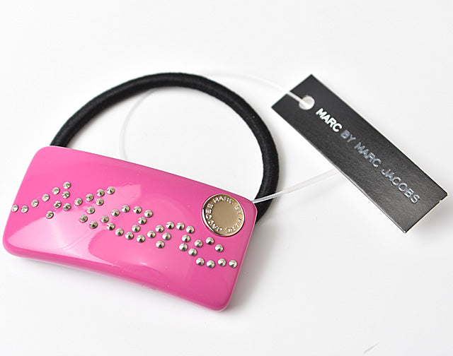 MARC BY MARC JACOBS Hair Accessory Cluster Pony Hair Tie in Pink/Studs in Pristine Condition