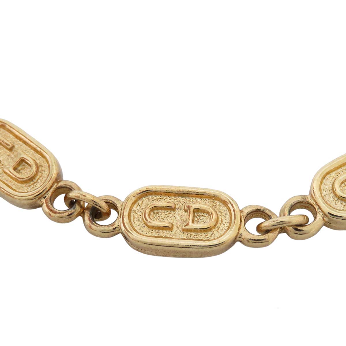 Dior GP Logo Plate Chain Bracelet