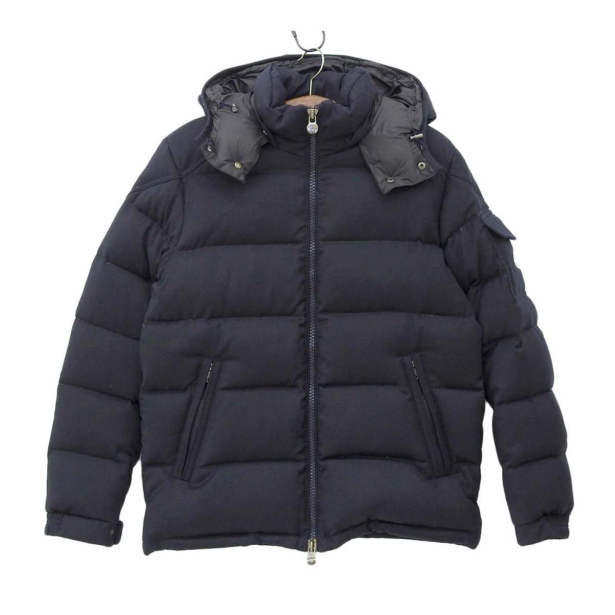 Moncler Down Jacket Navy Removable Hood