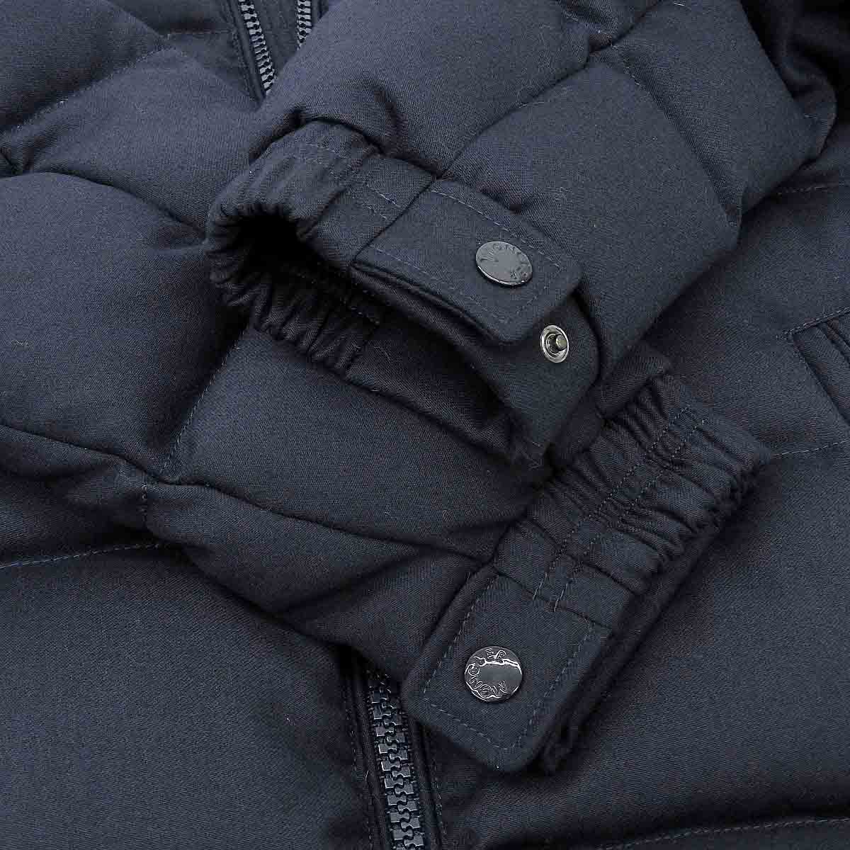 Moncler Down Jacket Navy Removable Hood