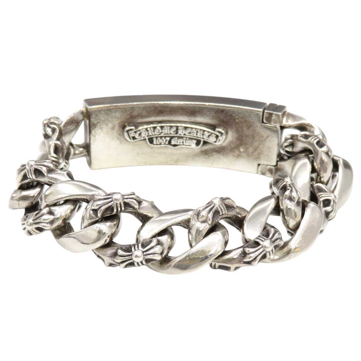 Chrome Hearts Stirling Floral ID Bracelet