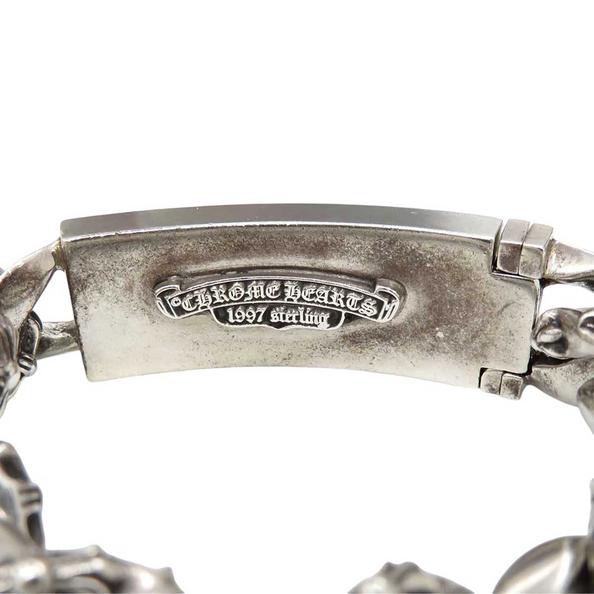 Chrome Hearts Stirling Floral ID Bracelet