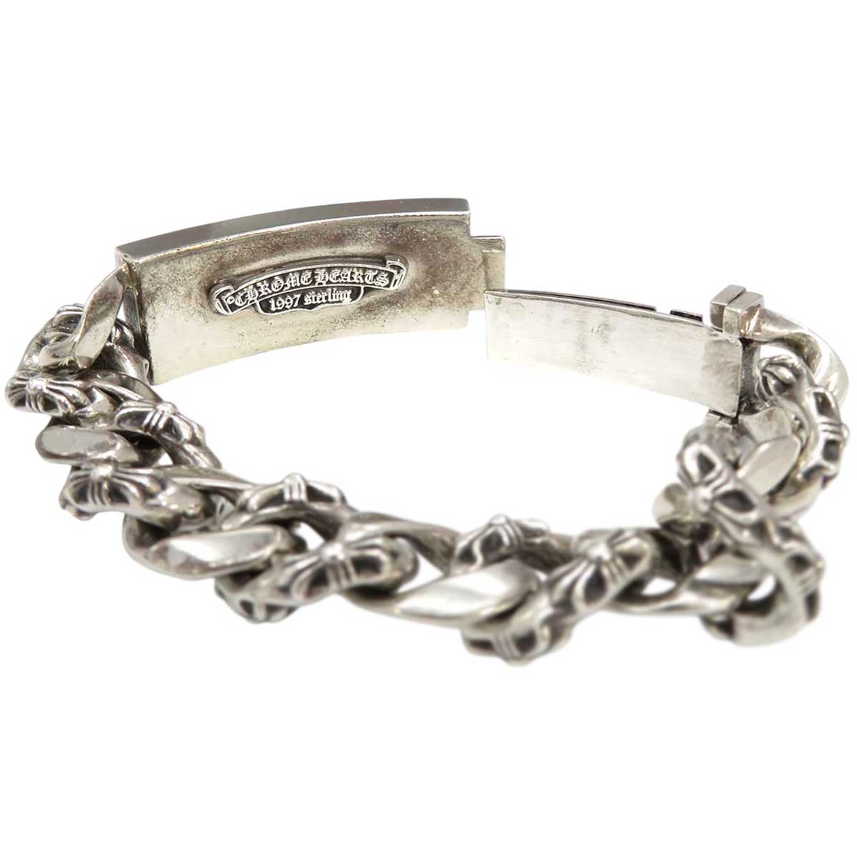 Chrome Hearts Stirling Floral ID Bracelet