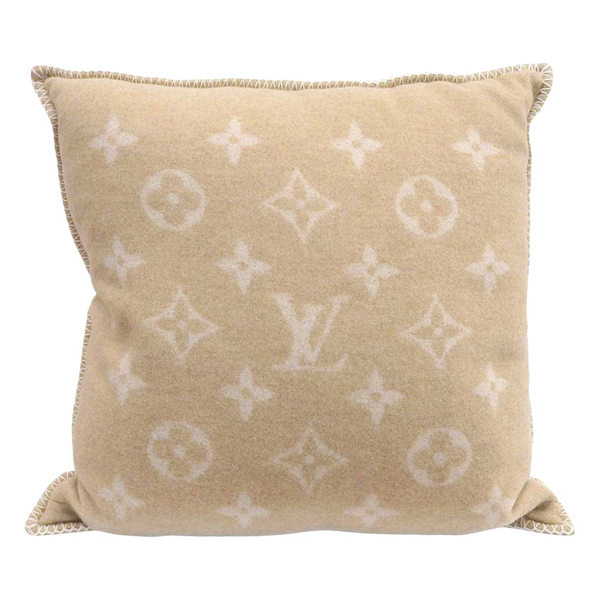 Louis Vuitton Wool Cashmere Neo Monogram Cushion M79271