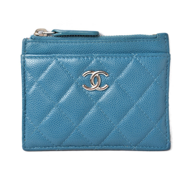 Chanel Caviar Skin Coin/Card Case A84105 in Great Condition