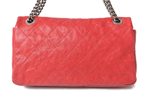 Chanel Caviar Chain Shoulder Bag Red