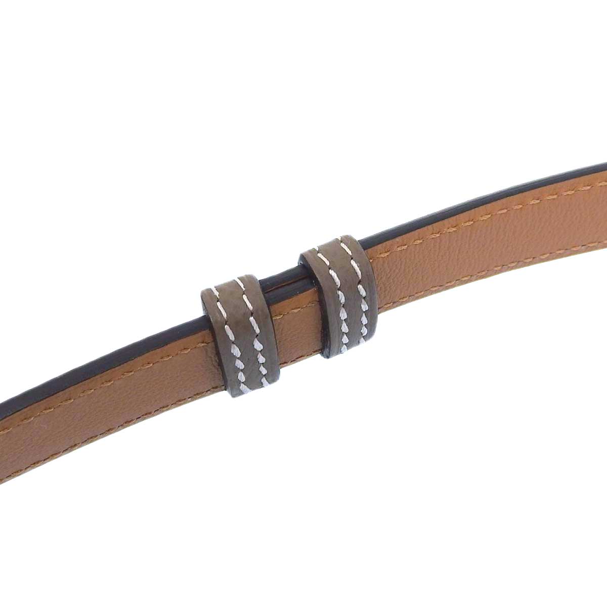 Hermes Leather Kelly Belt Beige Brown