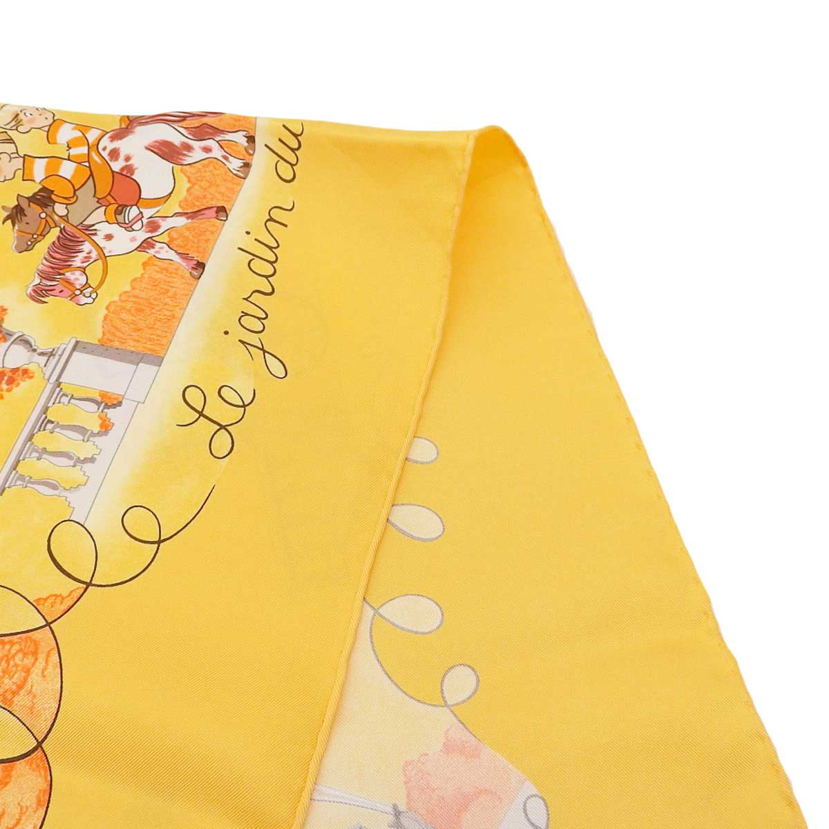 Hermes Silk Scarf Yellow Orange