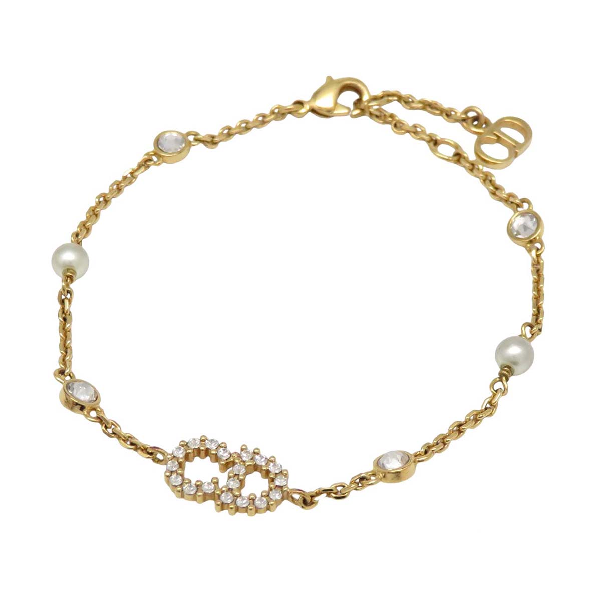 Dior Resin Pearl Crystal Bracelet B0668CDLCY