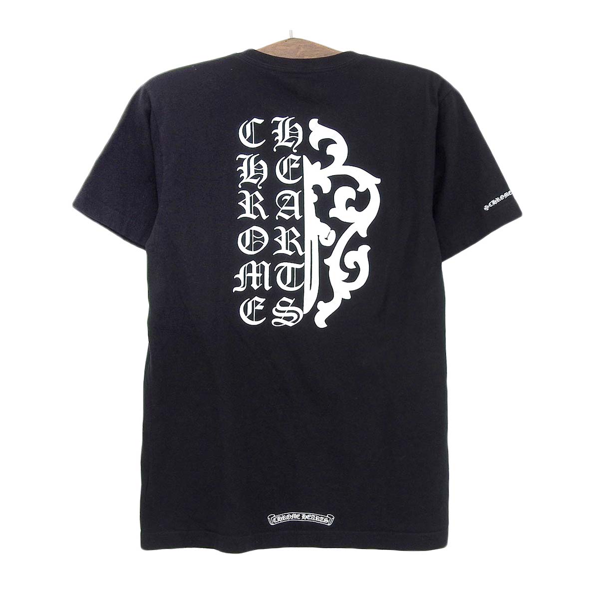 Chrome Hearts Black T-Shirt Half Dagger