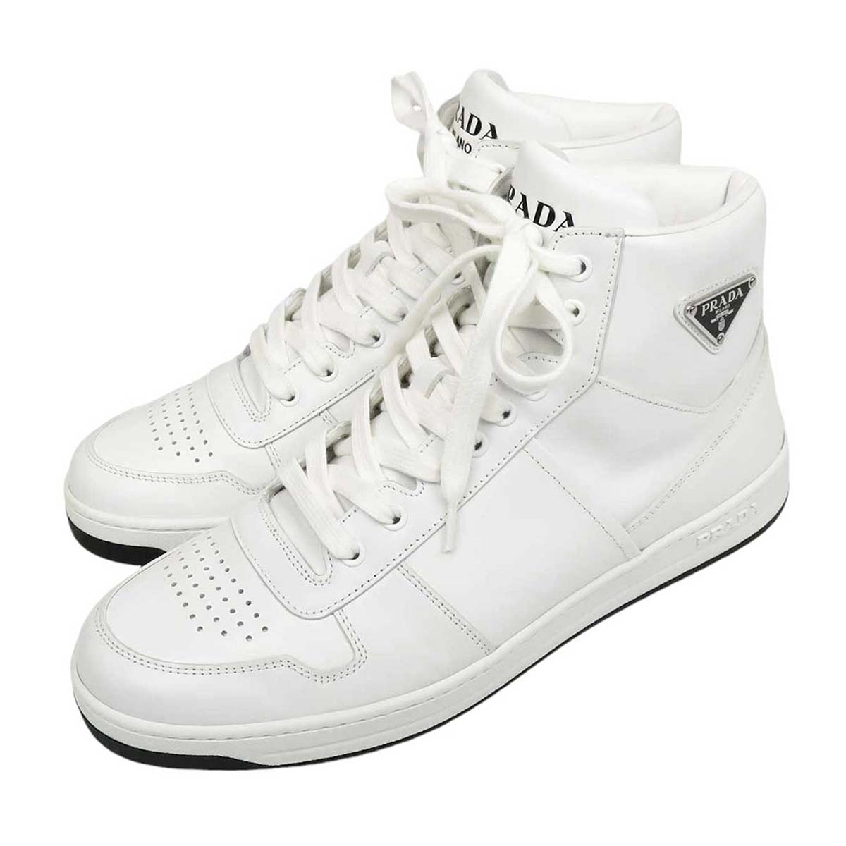 Prada Leather High-Top Sneakers 2TE183