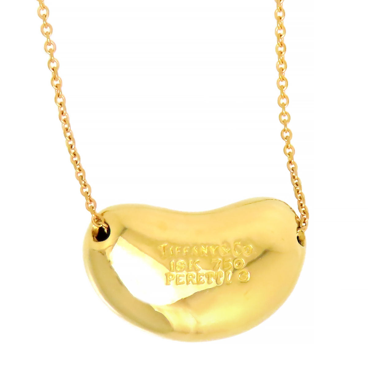 Tiffany & Co 18K YG Bean Necklace