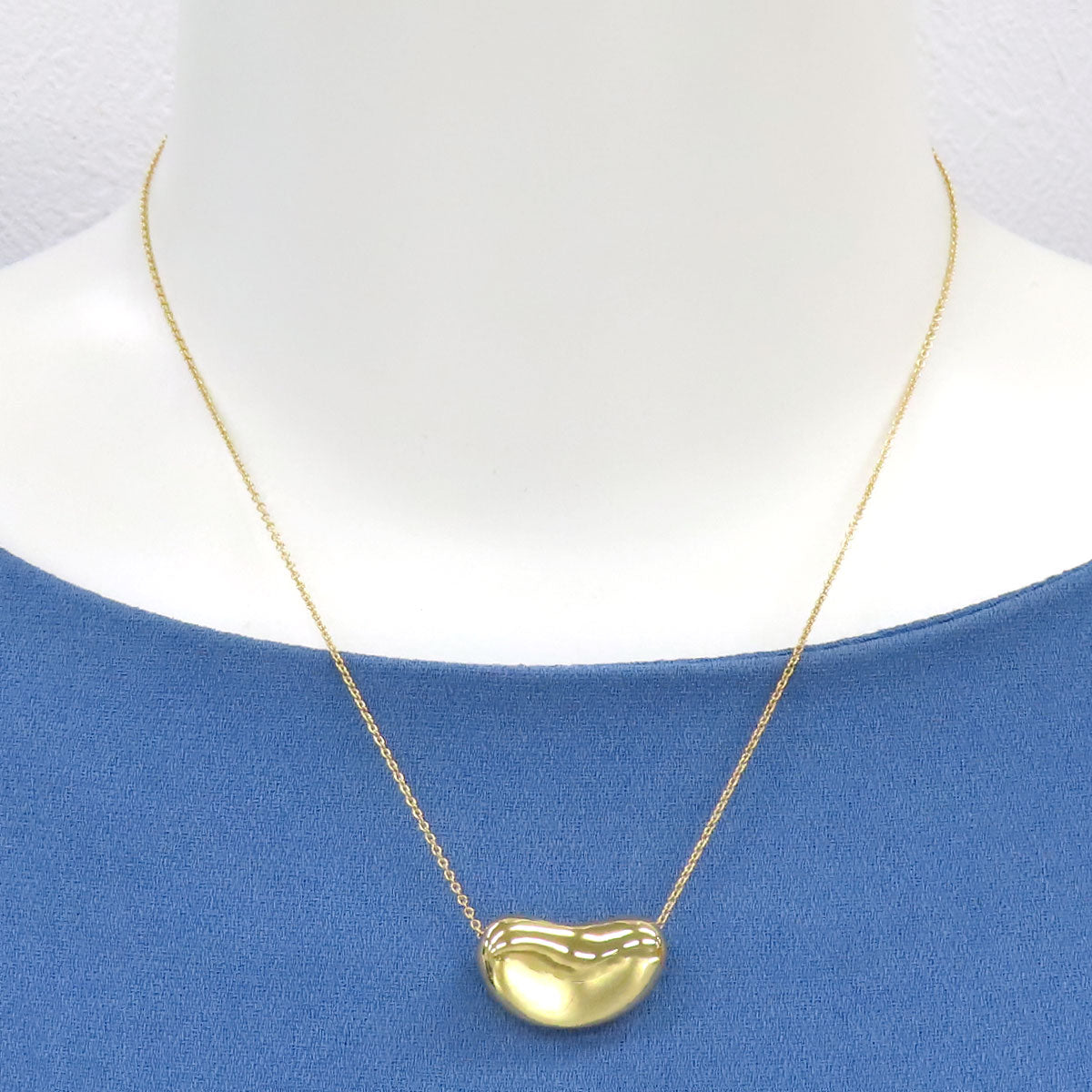 Tiffany & Co 18K YG Bean Necklace