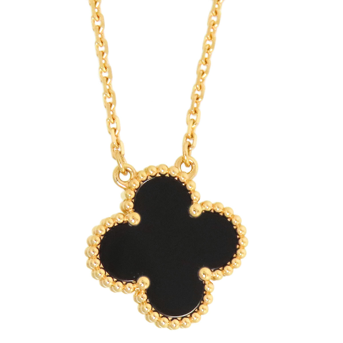 Van Cleef & Arpels K18YG Onyx Necklace VCARA45800