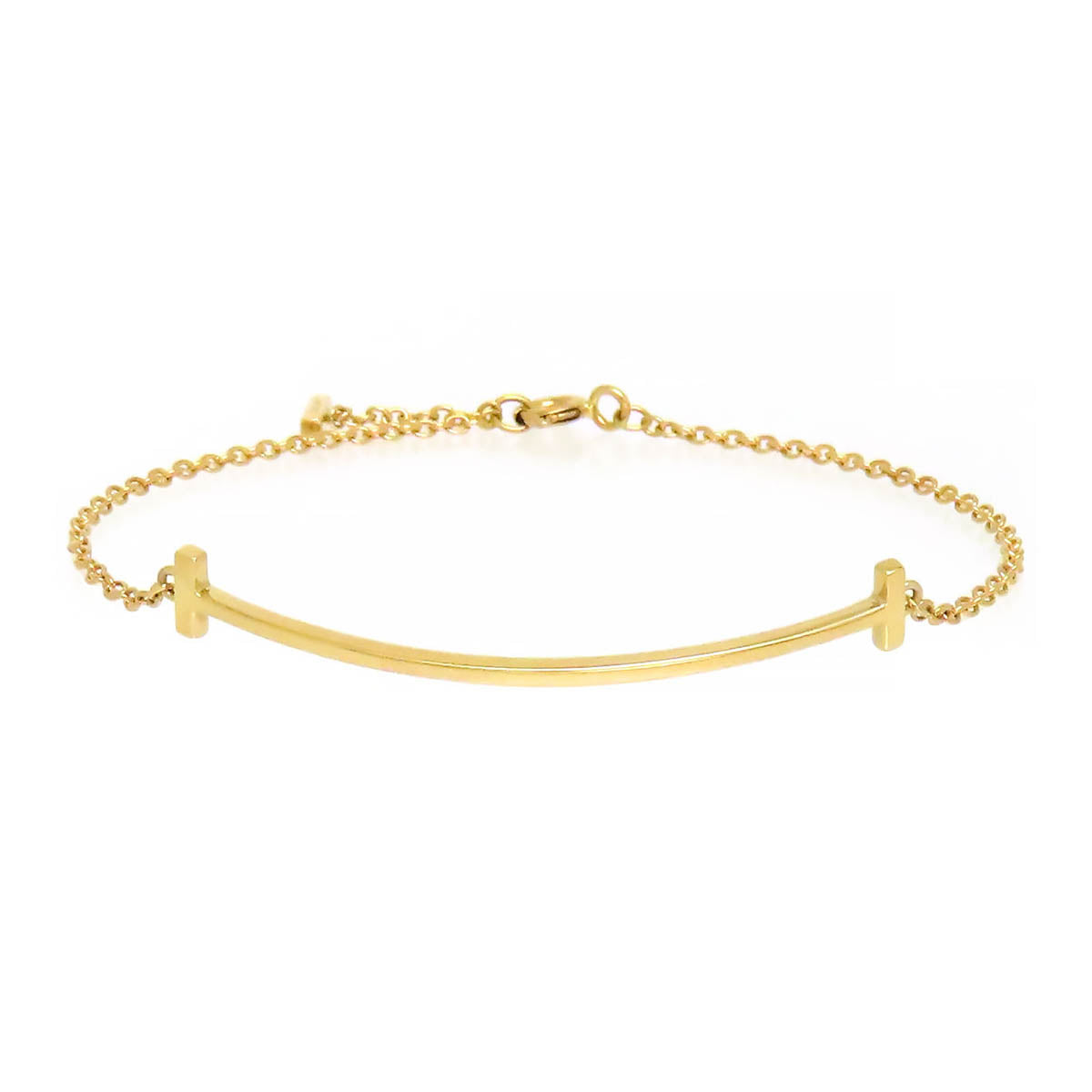 Tiffany & Co K18YG T Smile Bracelet