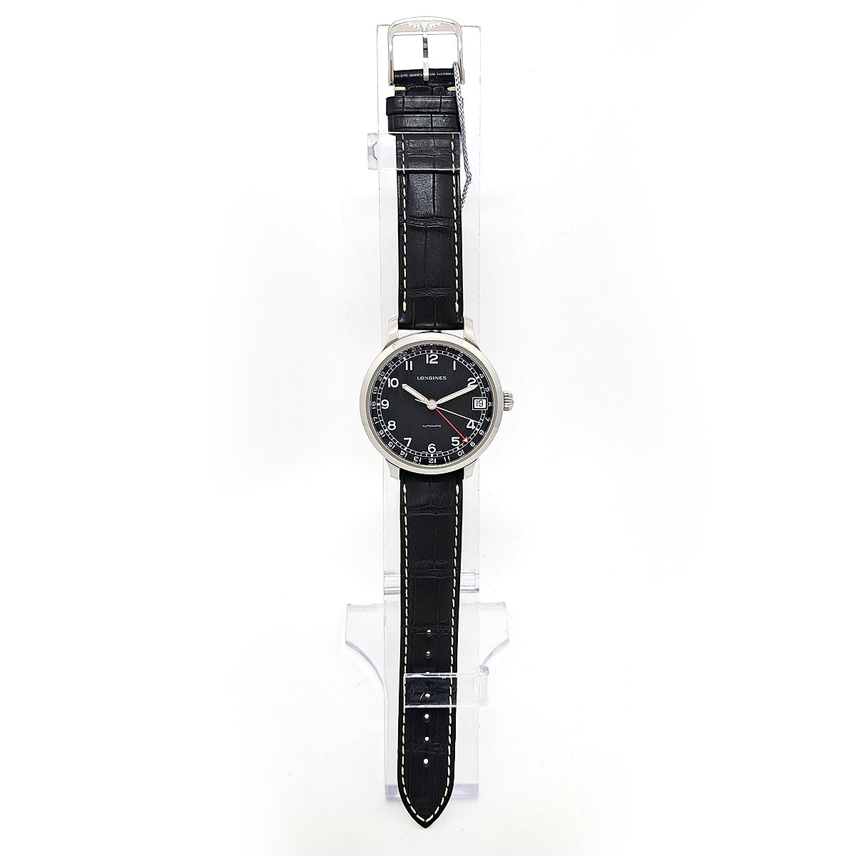 Longines Stainless Steel Leather Automatic Watch L2.789.4