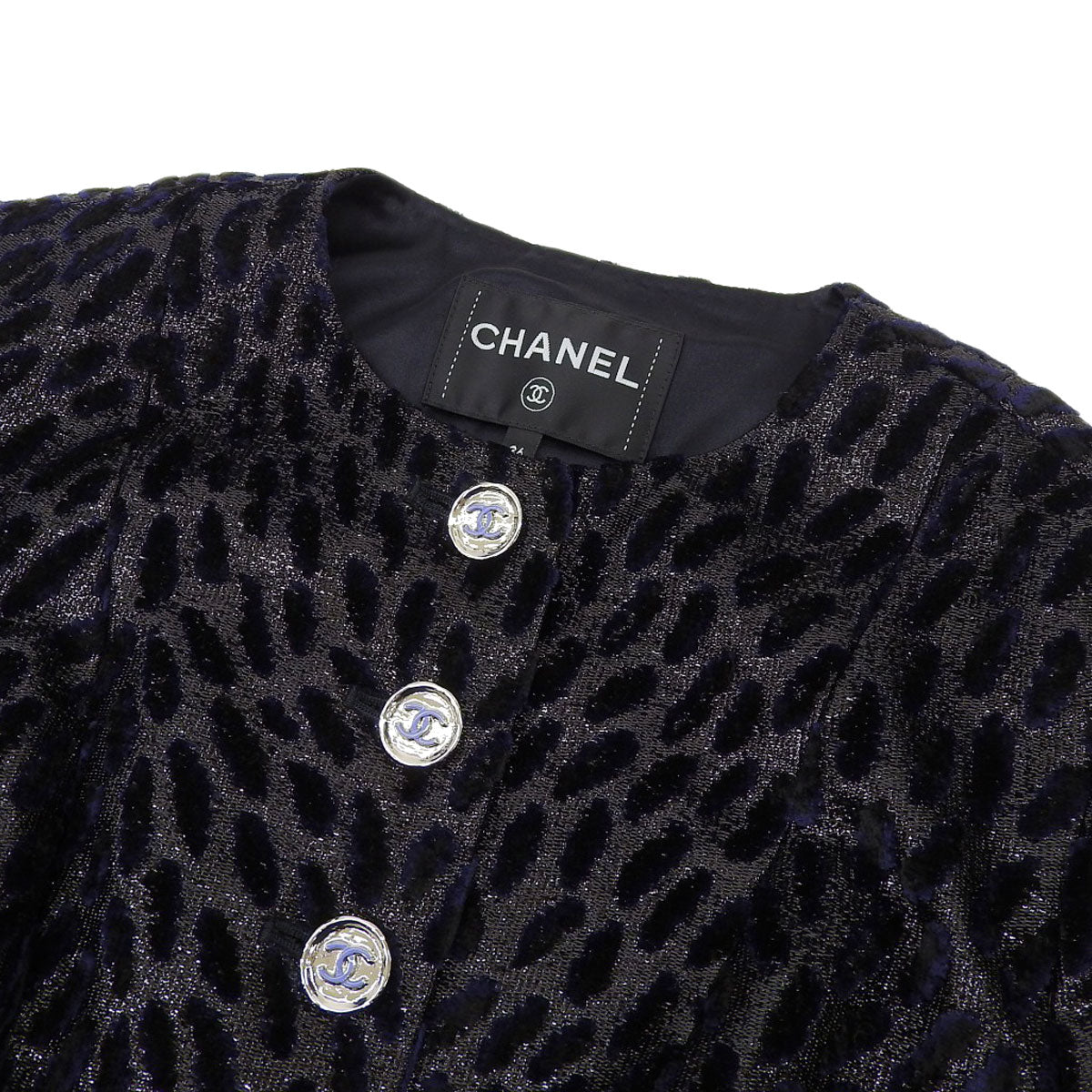 Chanel Leopard Velvet Jacket P75180V66865