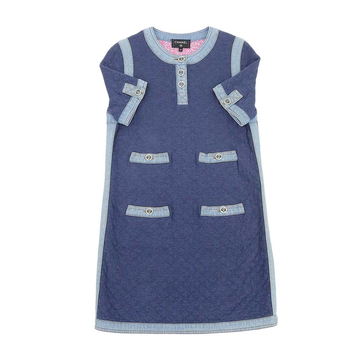 Chanel Denim Trim Dress P63017K48835