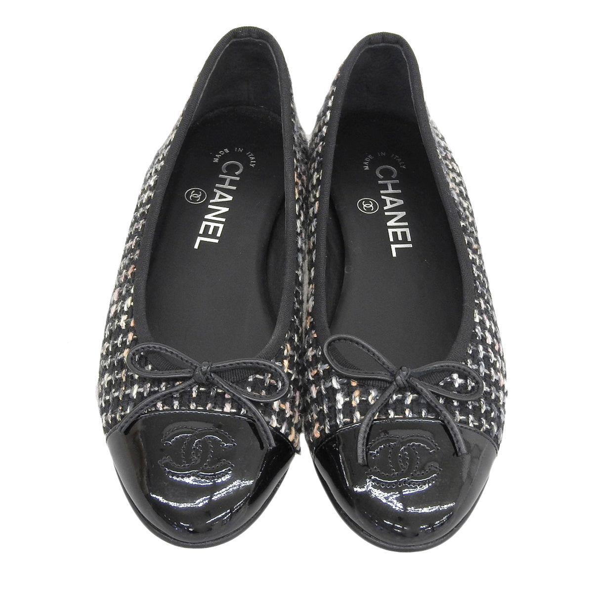 Chanel Tweed Ballerina Flats G02819