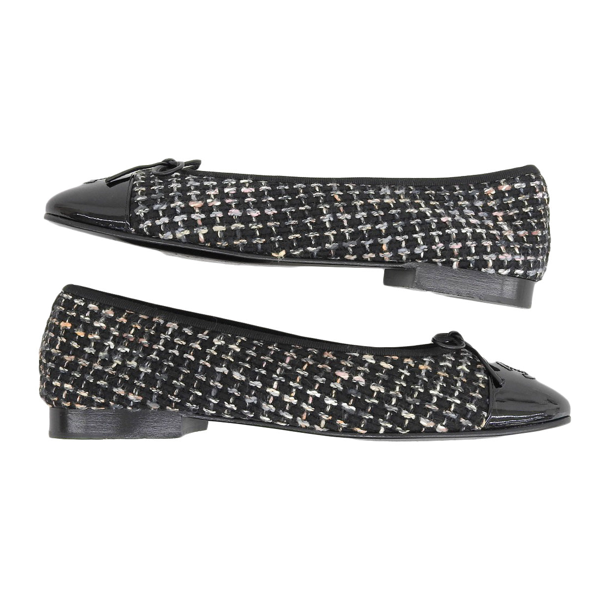 Chanel Tweed Ballerina Flats G02819