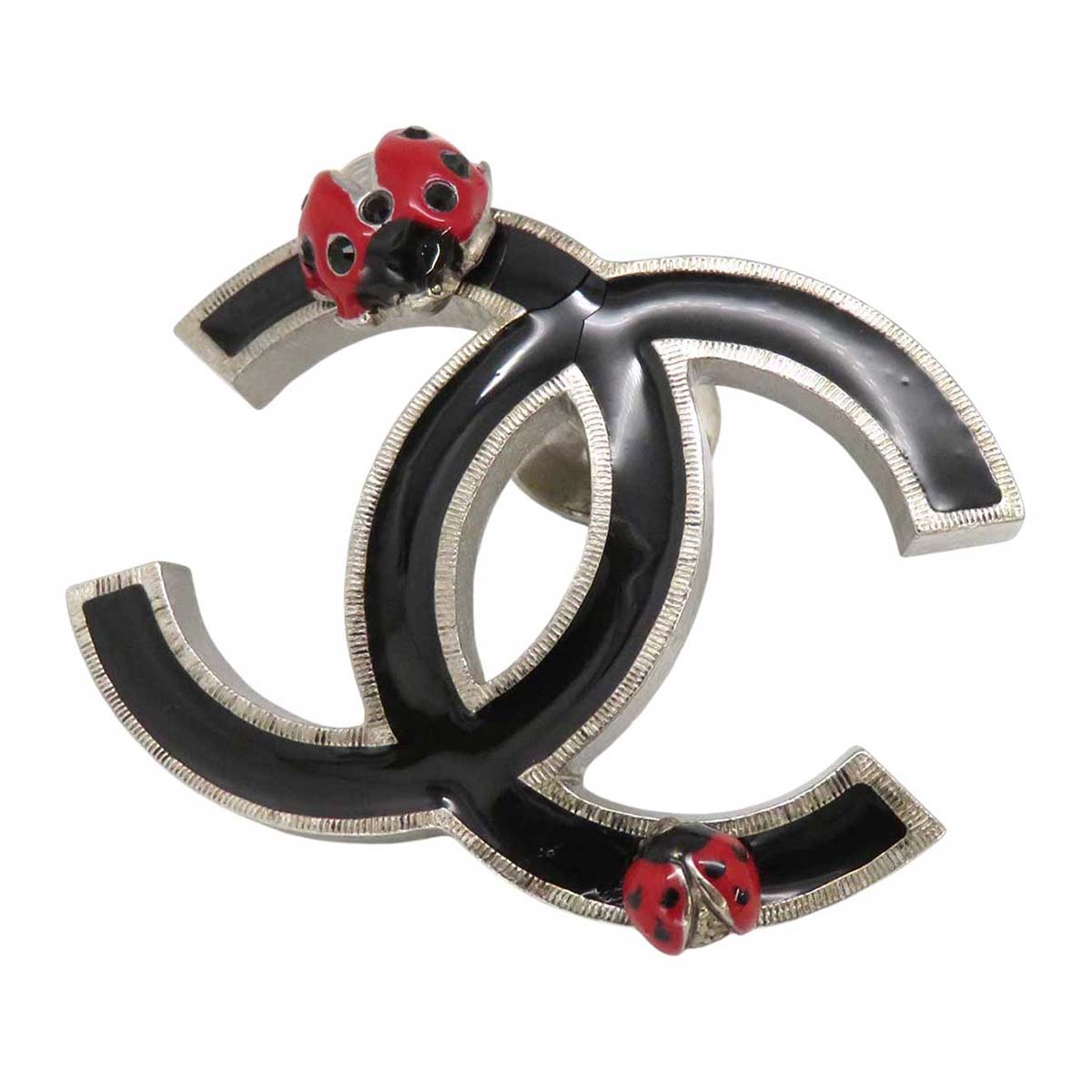 Chanel Metal Ladybug Pin Brooch