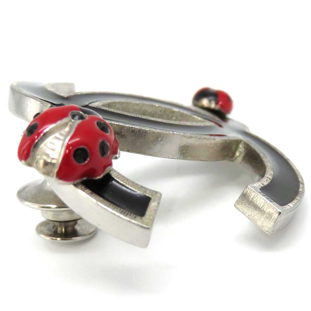 Chanel Metal Ladybug Pin Brooch