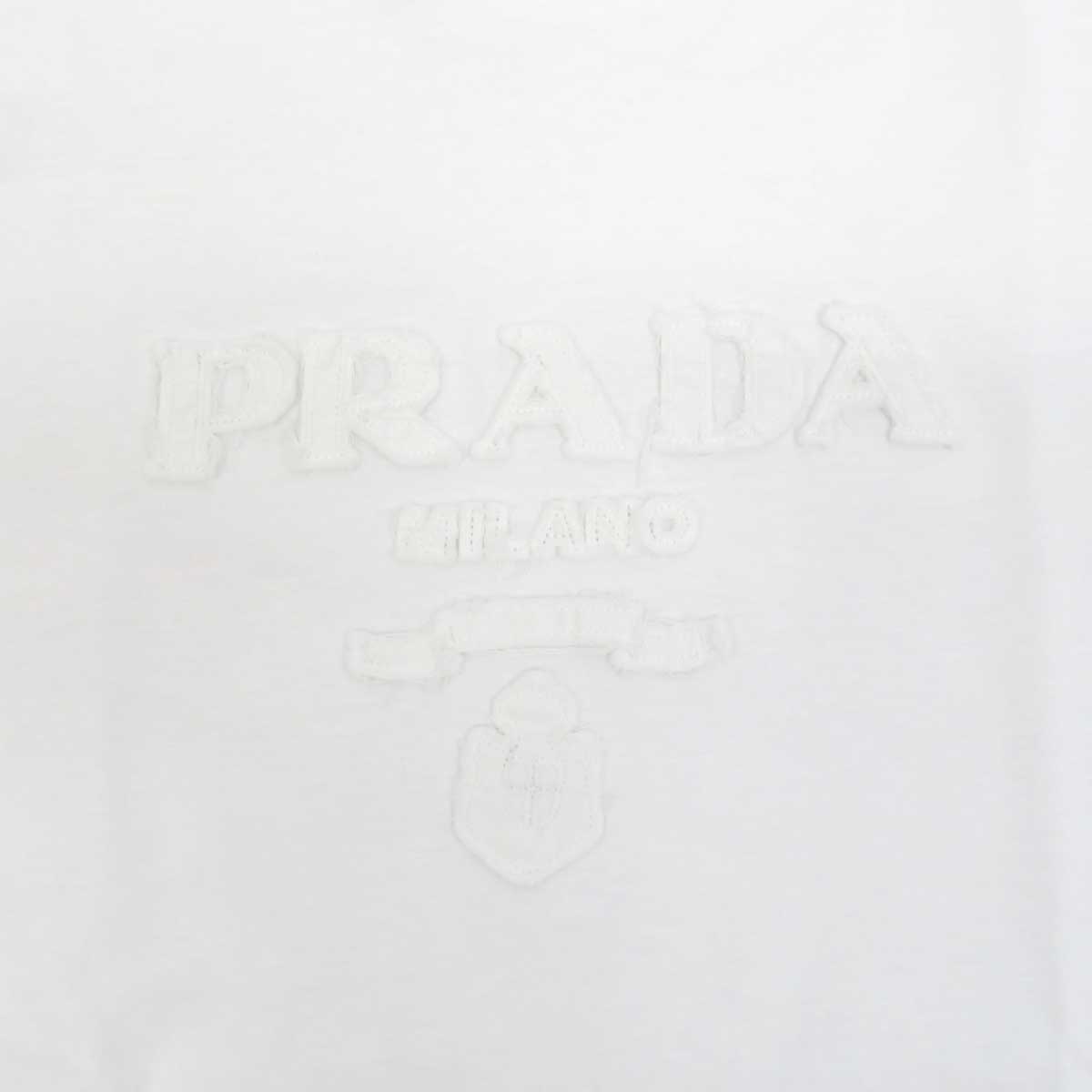 Prada Cotton Logo Patch T-Shirt