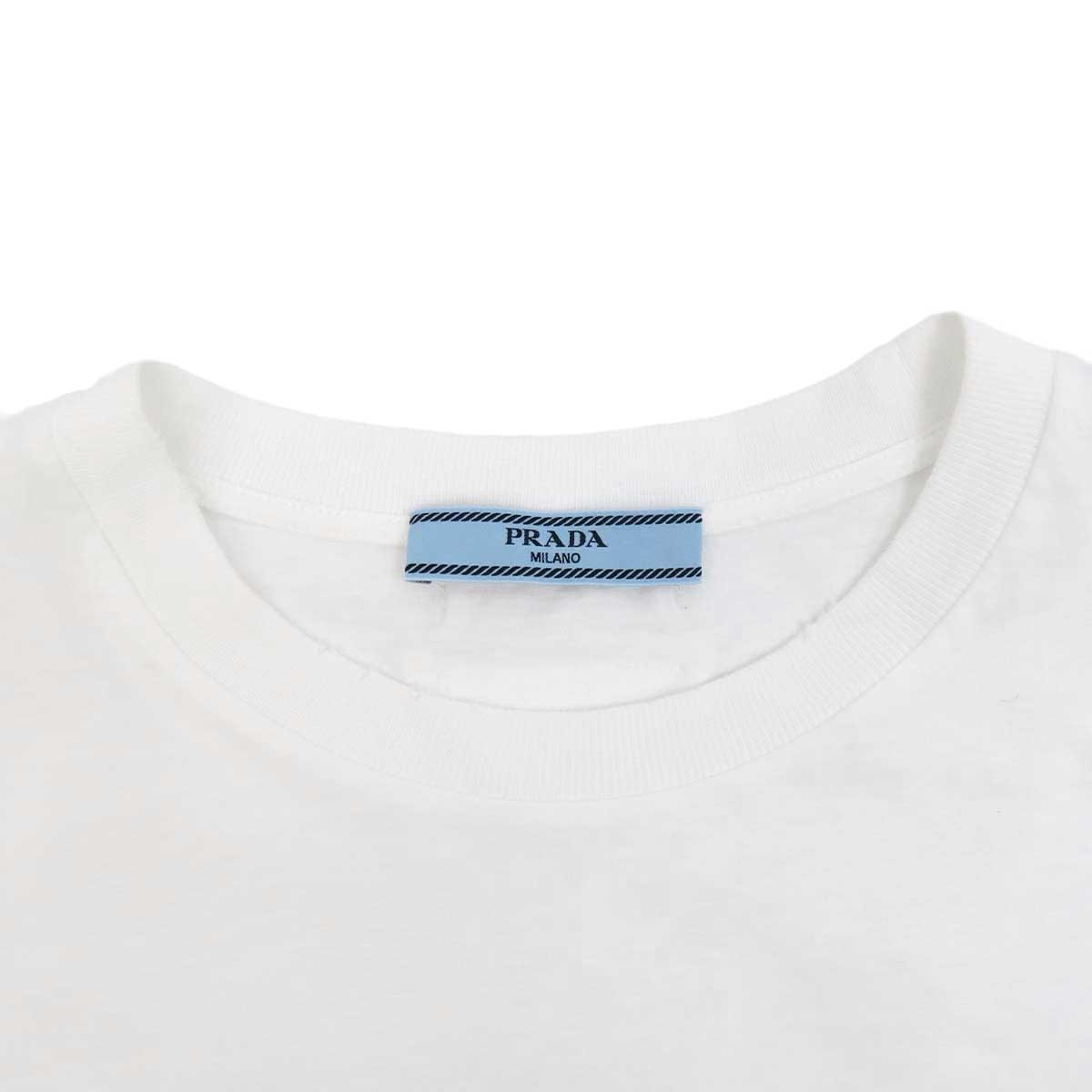 Prada Cotton Logo Patch T-Shirt