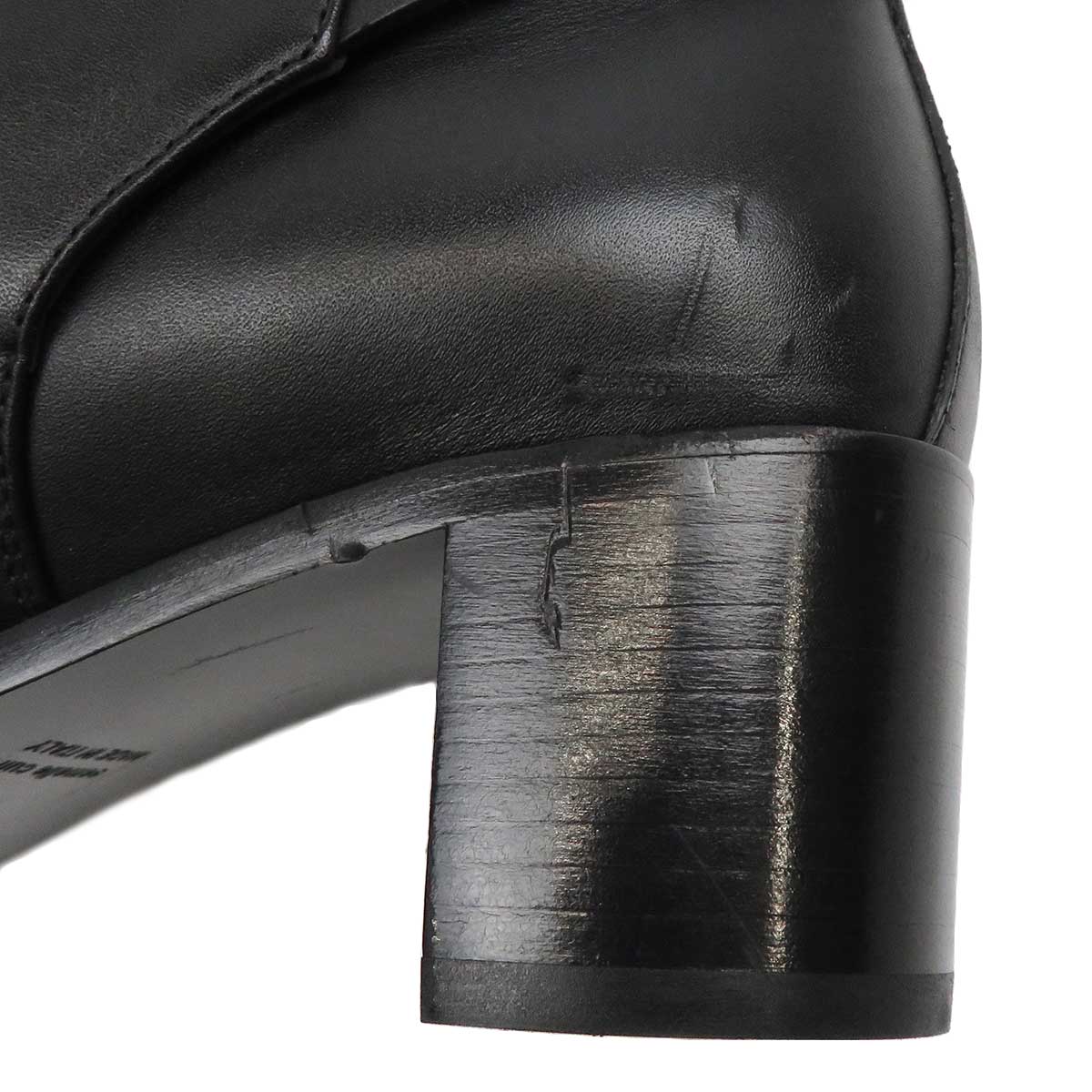 Hermes Leather Black Short Boots