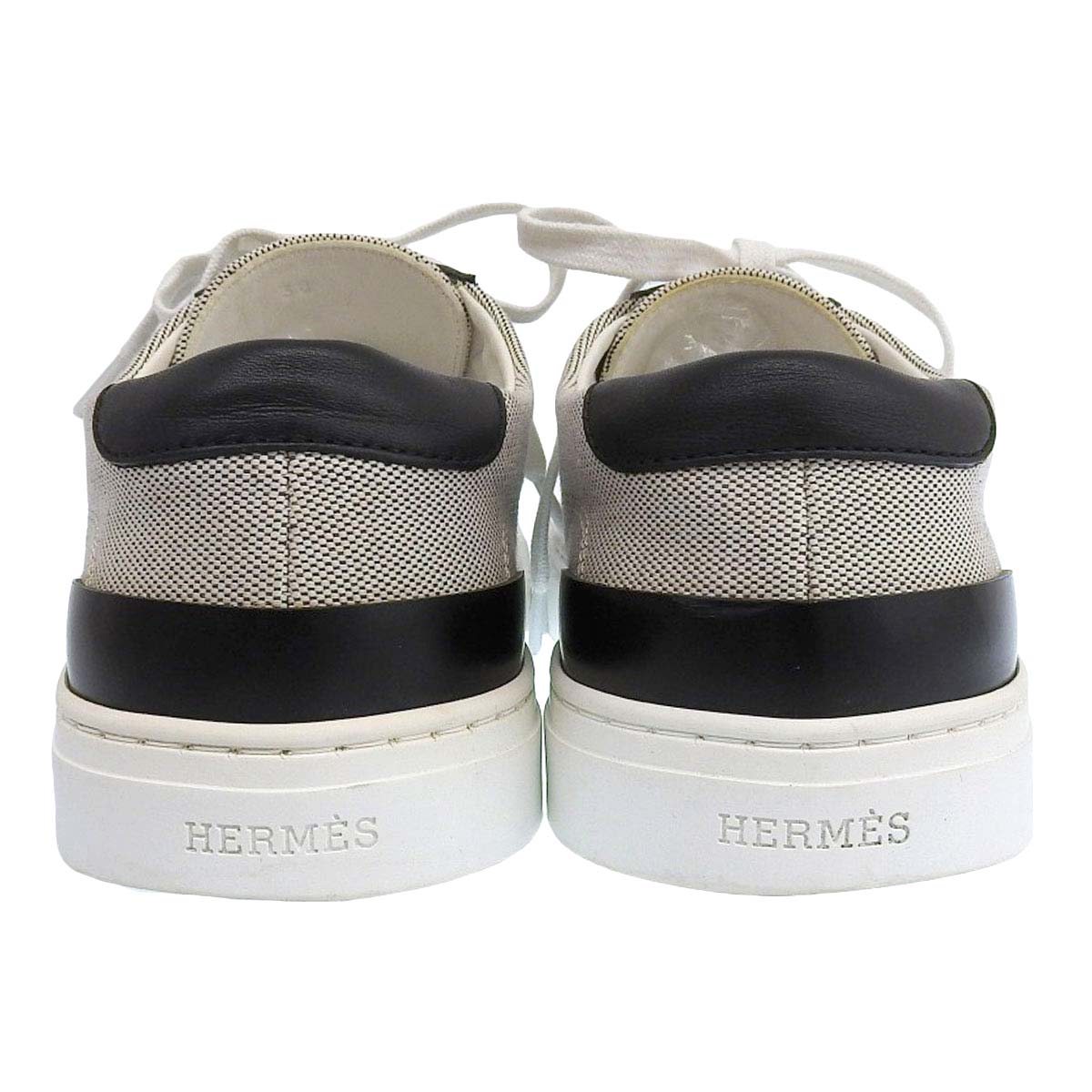 Hermes Leather Sneakers Brown