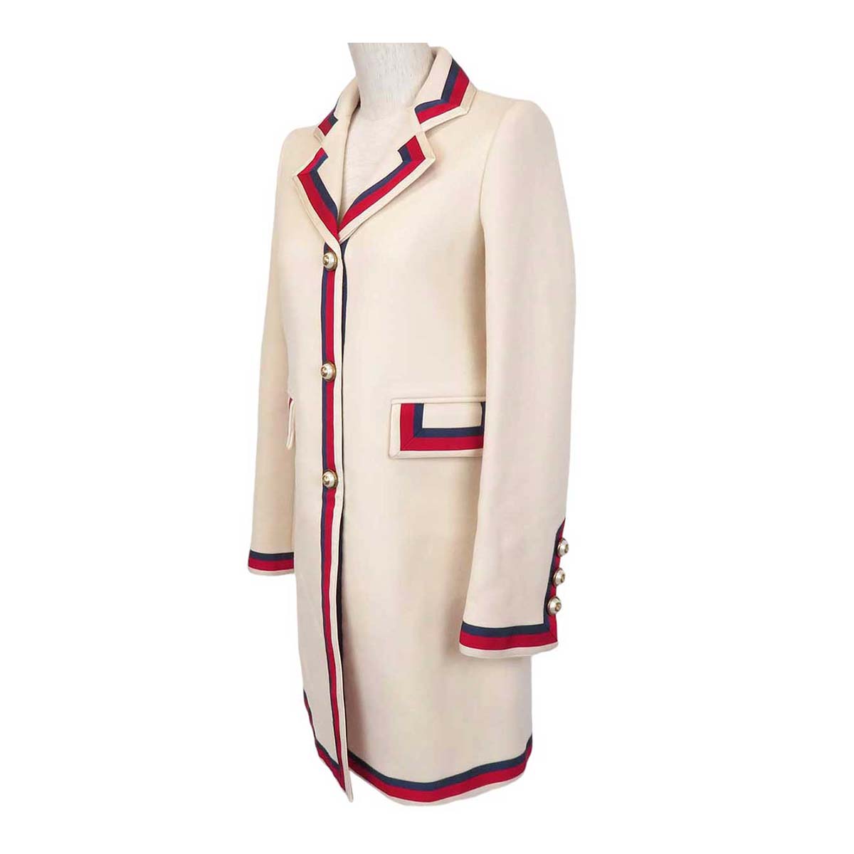 Gucci Wool Coat 499683 Beige