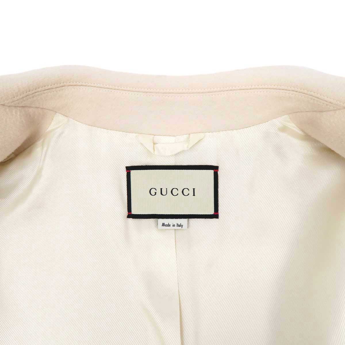 Gucci Wool Coat 499683 Beige