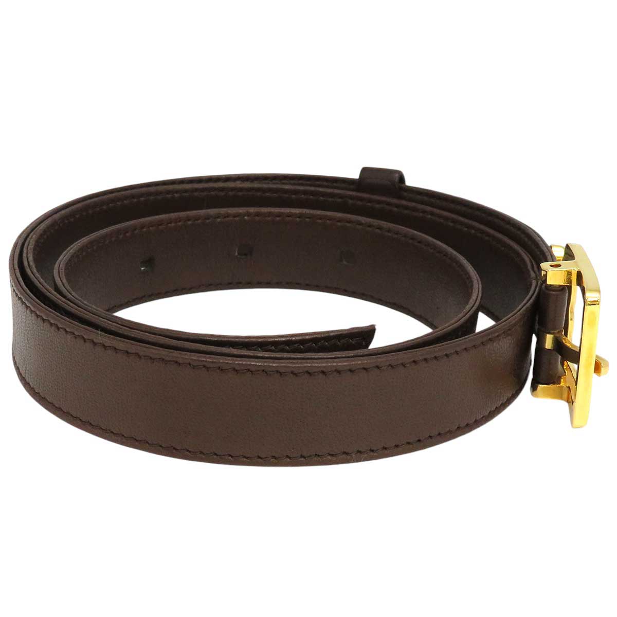 Chanel Metal Leather Vintage Buckle Belt