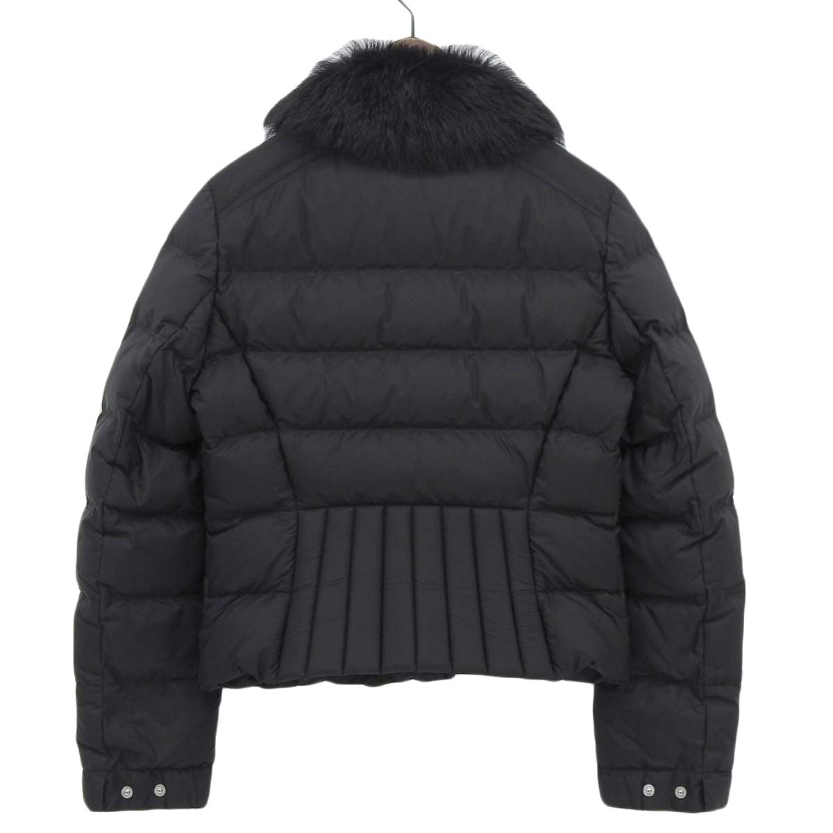 Prada Down Jacket Black Fur Collar