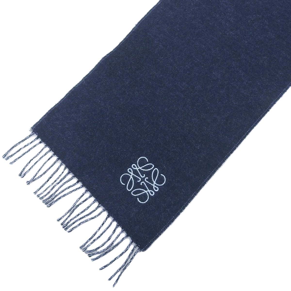 Loewe Cashmere Blend Anagram Embroidery Scarf