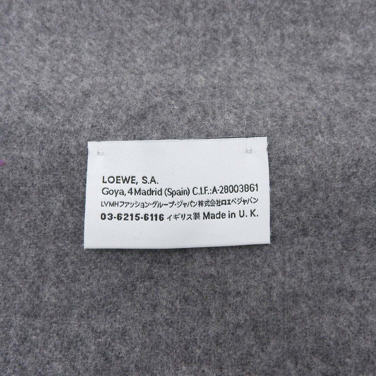 Loewe Anagram Embroidery Bicolor Scarf